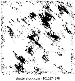 Grunge background vector modern design. Abstract surreal pattern of spots, dust, lines. Chaotic monochrome texture with the print and design business cards, labels, posters