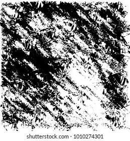 Grunge background vector modern design. Abstract surreal pattern of spots, dust, lines. Chaotic monochrome texture with the print and design business cards, labels, posters