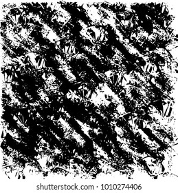 Grunge background vector modern design. Abstract surreal pattern of spots, dust, lines. Chaotic monochrome texture with the print and design business cards, labels, posters