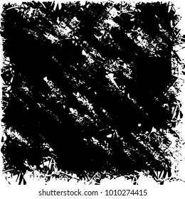 Grunge background vector modern design. Abstract surreal pattern of spots, dust, lines. Chaotic monochrome texture with the print and design business cards, labels, posters