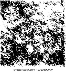 Grunge background vector modern design. Abstract surreal pattern of spots, dust, lines. Chaotic monochrome texture with the print and design business cards, labels, posters