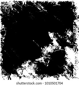 Grunge background vector modern design. Abstract surreal pattern of spots, dust, lines. Chaotic monochrome texture with the print and design business cards, labels, posters