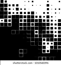 Grunge background vector modern design. Abstract surreal pattern of spots, dust, lines. Chaotic monochrome texture with the print and design business cards, labels, posters