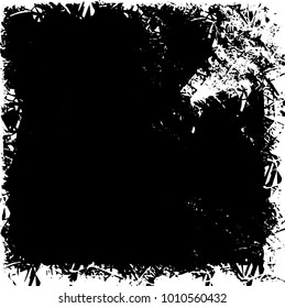 Grunge background vector modern design. Abstract surreal pattern of spots, dust, lines. Chaotic monochrome texture with the print and design business cards, labels, posters