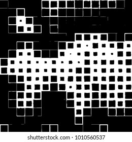 Grunge background vector modern design. Abstract surreal pattern of spots, dust, lines. Chaotic monochrome texture with the print and design business cards, labels, posters
