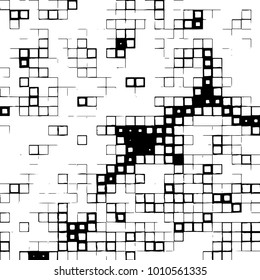 Grunge background vector modern design. Abstract surreal pattern of spots, dust, lines. Chaotic monochrome texture with the print and design business cards, labels, posters