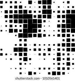 Grunge background vector modern design. Abstract surreal pattern of spots, dust, lines. Chaotic monochrome texture with the print and design business cards, labels, posters