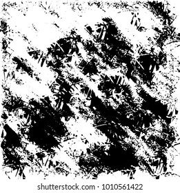 Grunge background vector modern design. Abstract surreal pattern of spots, dust, lines. Chaotic monochrome texture with the print and design business cards, labels, posters