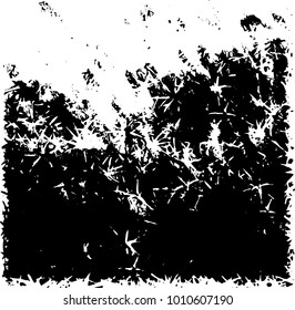 Grunge background vector modern design. Abstract surreal pattern of spots, dust, lines. Chaotic monochrome texture with the print and design business cards, labels, posters