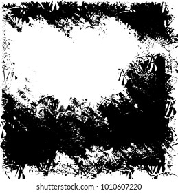 Grunge background vector modern design. Abstract surreal pattern of spots, dust, lines. Chaotic monochrome texture with the print and design business cards, labels, posters