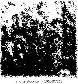 Grunge background vector modern design. Abstract surreal pattern of spots, dust, lines. Chaotic monochrome texture with the print and design business cards, labels, posters