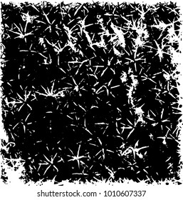 Grunge background vector modern design. Abstract surreal pattern of spots, dust, lines. Chaotic monochrome texture with the print and design business cards, labels, posters