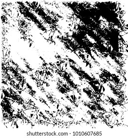 Grunge background vector modern design. Abstract surreal pattern of spots, dust, lines. Chaotic monochrome texture with the print and design business cards, labels, posters