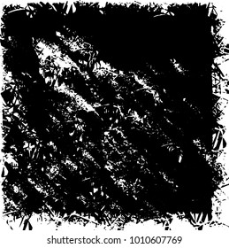 Grunge background vector modern design. Abstract surreal pattern of spots, dust, lines. Chaotic monochrome texture with the print and design business cards, labels, posters