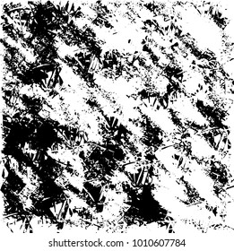 Grunge background vector modern design. Abstract surreal pattern of spots, dust, lines. Chaotic monochrome texture with the print and design business cards, labels, posters
