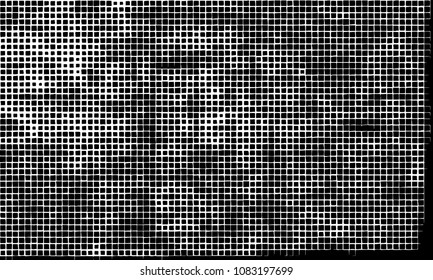 Grunge background vector modern design. Abstract surreal pattern of curved squares. Chaotic monochrome texture with the print and design business cards, labels, posters
