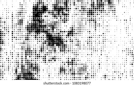 Grunge background vector modern design. Abstract surreal pattern of curved squares. Chaotic monochrome texture with the print and design business cards, labels, posters
