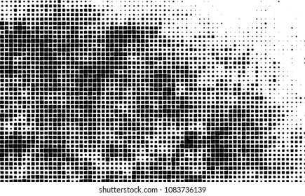 Grunge background vector modern design. Abstract surreal pattern of curved squares. Chaotic monochrome texture with the print and design business cards, labels, posters