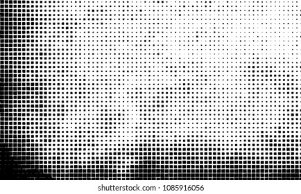 Grunge background vector modern design. Abstract surreal pattern of curved squares. Chaotic monochrome texture with the print and design business cards, labels, posters
