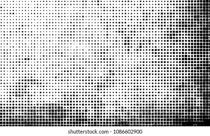 Grunge background vector modern design. Abstract surreal pattern of curved squares. Chaotic monochrome texture with the print and design business cards, labels, posters