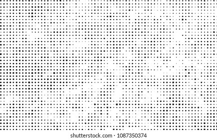 Grunge background vector modern design. Abstract surreal pattern of curved squares. Chaotic monochrome texture with the print and design business cards, labels, posters