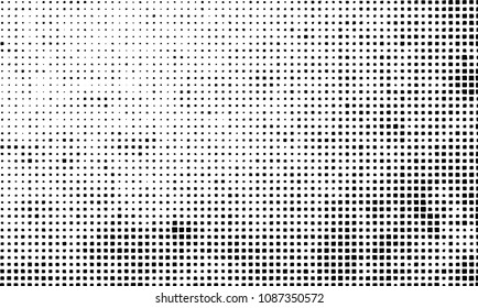 Grunge background vector modern design. Abstract surreal pattern of curved squares. Chaotic monochrome texture with the print and design business cards, labels, posters