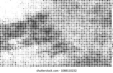 Grunge background vector modern design. Abstract surreal pattern of curved squares. Chaotic monochrome texture with the print and design business cards, labels, posters