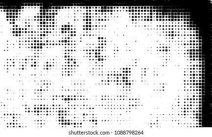 Grunge background vector modern design. Abstract surreal pattern of curved squares. Chaotic monochrome texture with the print and design business cards, labels, posters