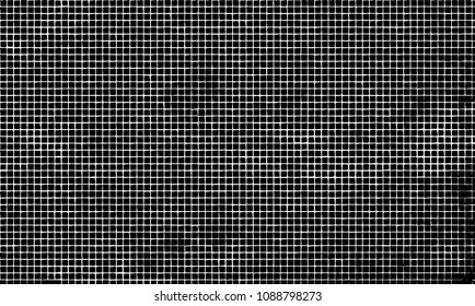 Grunge background vector modern design. Abstract surreal pattern of curved squares. Chaotic monochrome texture with the print and design business cards, labels, posters