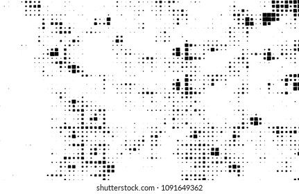 Grunge background vector modern design. Abstract surreal pattern of curved squares. Chaotic monochrome texture with the print and design business cards, labels, posters