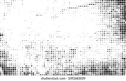 Grunge background vector modern design. Abstract surreal pattern of curved squares. Chaotic monochrome texture with the print and design business cards, labels, posters