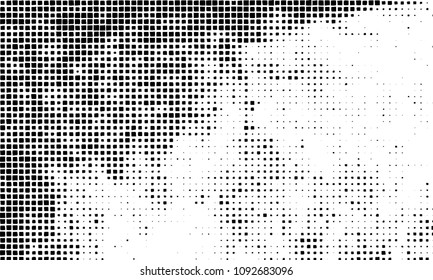 Grunge background vector modern design. Abstract surreal pattern of curved squares. Chaotic monochrome texture with the print and design business cards, labels, posters