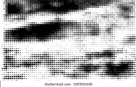 Grunge background vector modern design. Abstract surreal pattern of curved squares. Chaotic monochrome texture with the print and design business cards, labels, posters