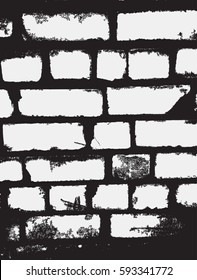 Grunge background. Vector texture for the lining of your illustration. Poster for design. Black-and-white pattern. problematic scratches, cracks, demolition. Outdated infrastructure