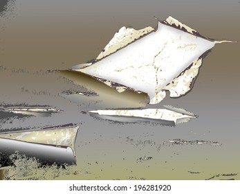 Grunge background wall with cracked plaster