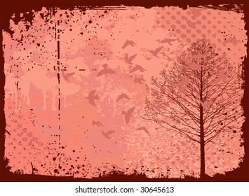 Grunge background in warm tones