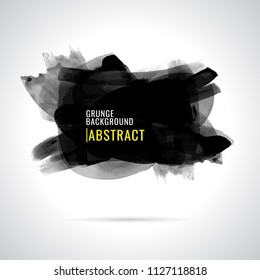 Grunge background. Watercolor background. Abstract Texture background. on white background. Paint black