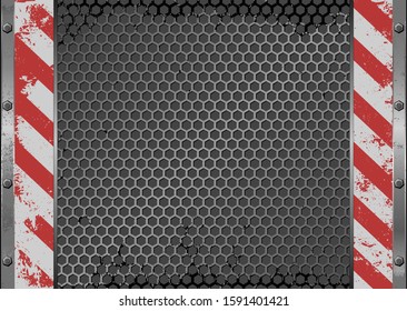 grunge background with white red stripes