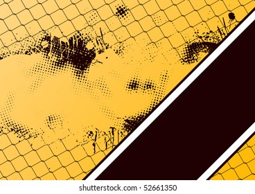 grunge background with wire mesh