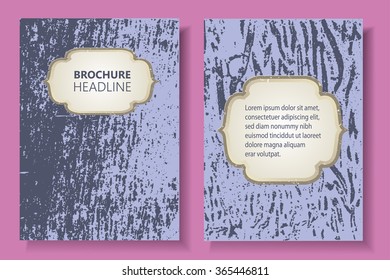 Grunge background.Grunge brochure design.Flyer design vector template.