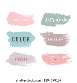 Grunge backgrounds for design in pastel colors
