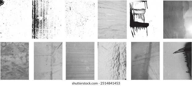 Grunge-Hintergründe. Große Sammlung von Vektor-Overlay, Distress, Texturen .Einfach legen Sie Illustration über jedes Objekt grungy zu schaffen, verstreut, schmutzigen Effekt .Verschiedene Textur für Ihr Design. 