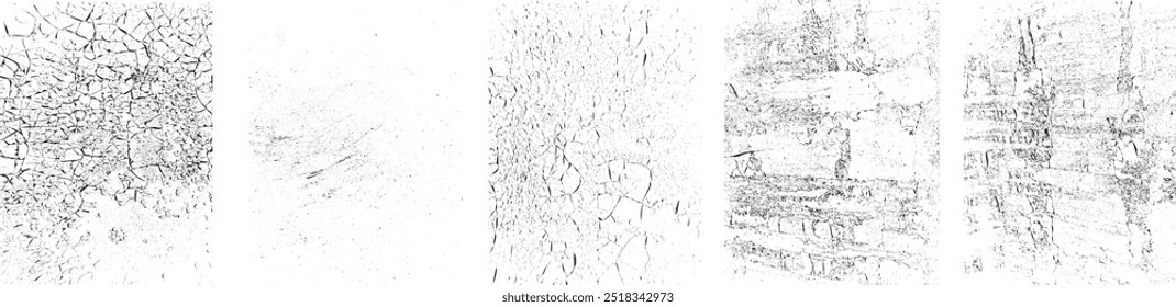 Grunge Backgrounds set. Big collection of vector overlay, distress, textures .Simply Place illustration over any Object to Create grungy ,splattered , dirty effect .Various texture for your design. 