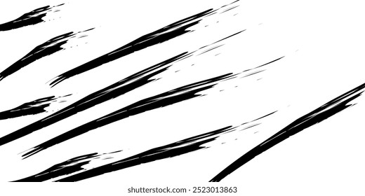Grunge backgrounds set. Brush black paint ink stroke over square frame. 