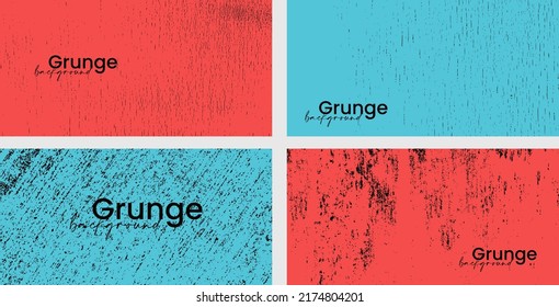 Grunge backgrounds set. Vector illustration