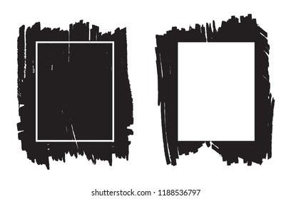 Grunge Backgrounds.Vector Distress Frames.