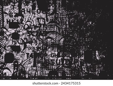 Grunge Background.texture Vector.Dust Overlay Distress Grain ,Simply Place illustration over any Object to Create concrete Effect .abstract,splattered , dirty,poster for your design.