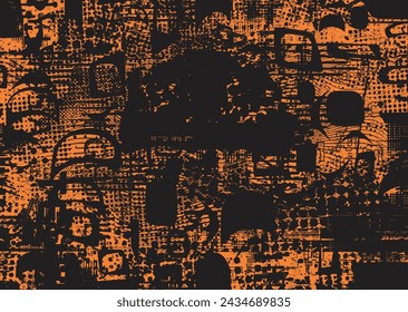 Grunge Background.texture Vector.Dust Overlay Distress Grain ,Simply Place illustration over any Object to Create concrete Effect .abstract,splattered , dirty,poster for your design.