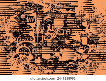 Grunge Background.texture Vector.Dust Overlay Distress Grain ,Simply Place illustration over any Object to Create concrete Effect .abstract,splattered , dirty,poster for your design.