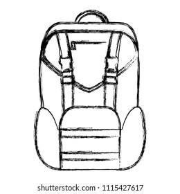 grunge backpack education design school tool